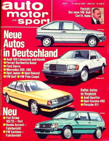 Deckblatt Auto Motor und Sport (01/1982)
